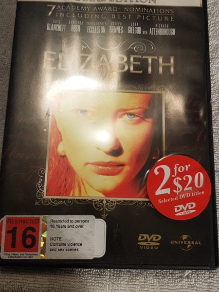 DVD. Elizabeth. Good story. Good condition