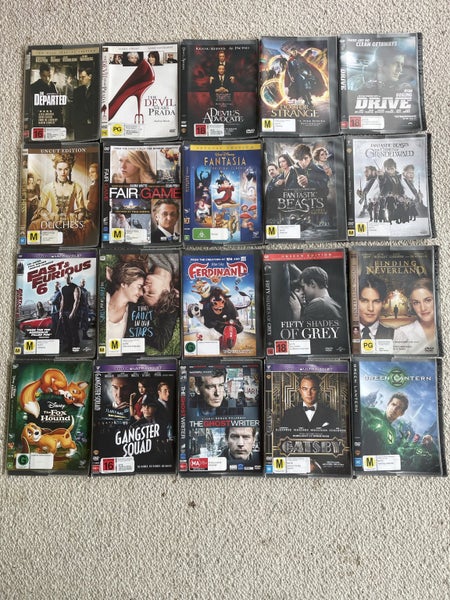 210 DVDs Bulk Lot + Extra sleeves + Alphabetical dividers64436392332546114