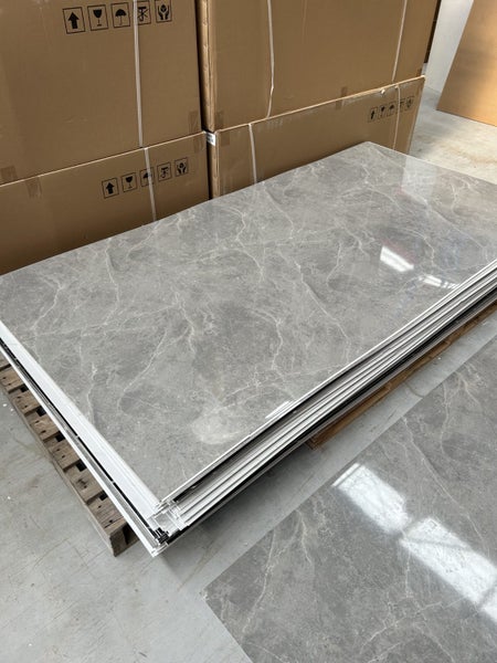 PVC UV Marble Stone Board - Grey Net Color Carousel 3
