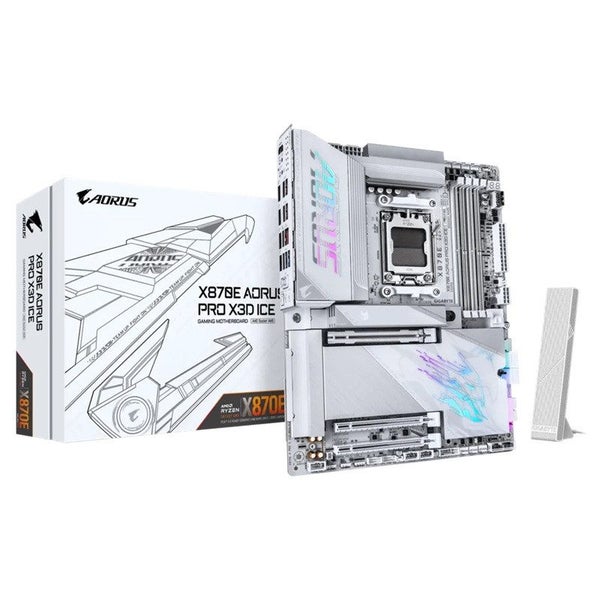 Gigabyte X870E A PRO X ICE: AM5, DDR5 256GB, ALC1220, 5GbE LAN, Q-Flash, Smar... Carousel 1