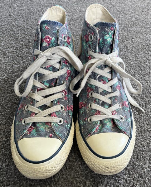 Floral Converse All Stars Size 39 High Tops Carousel 1