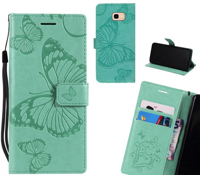 Galaxy J4 Plus case Embossed Butterfly Wallet Leather Case Carousel 1