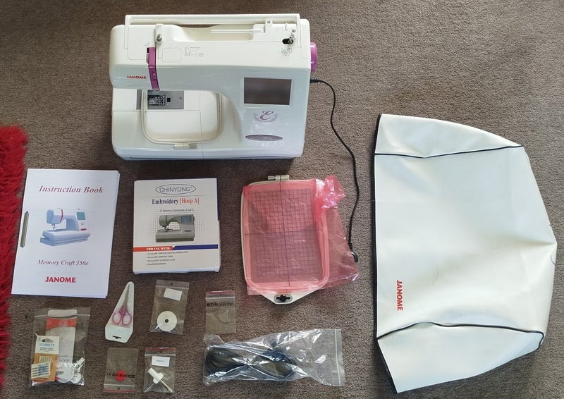 Janome Memory Craft 350E embroidery machine64429135563267110