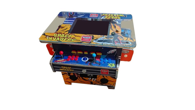 Cocktail Arcade machine 3 sided with tracking ball , spinner Carousel 2