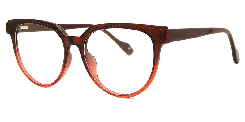 Full Rim Cat Eye Gradient Brown Arise Collective 30089 C4 53 Fashion Women Carousel 2