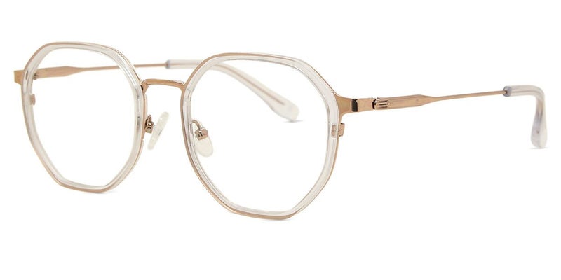 Full Rim Geometric Clear/Rose Gold Arise Collective 14085 C3 50 Fashion Women Carousel 2