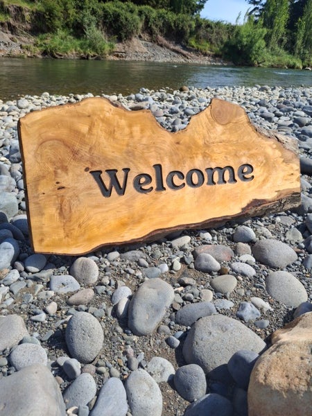 Matai Welcome Sign – Handcrafted from Native NZ Wood Carousel 2
