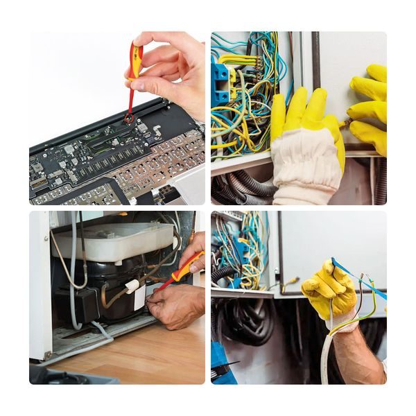 Insulated Screwdrivers Pliers Hand Tools Kit Diy 7Pcs Carousel 5