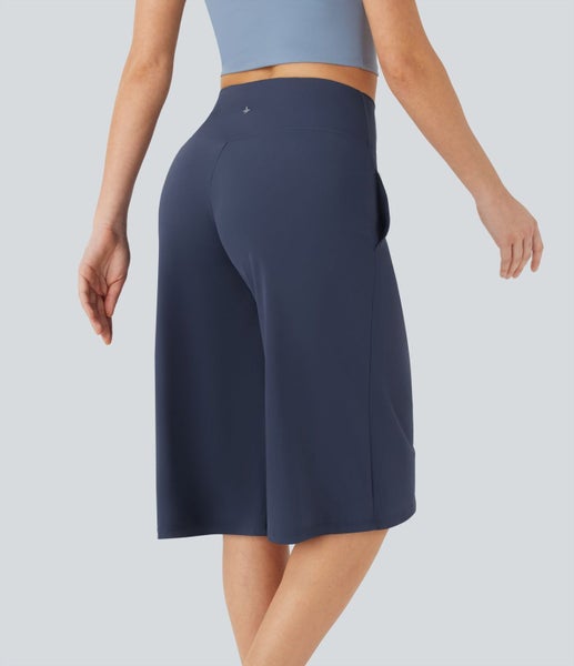 NEW Halara Str-e-e-e-tch Three Quarter Pants Size L 14 / 16 - Pilates Biking!64541143212417110