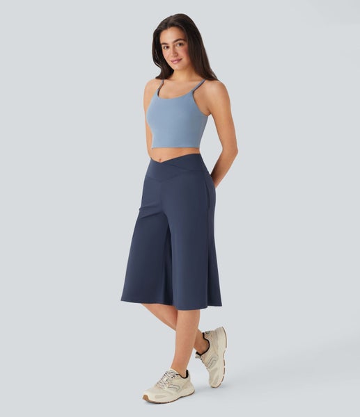 NEW Halara Str-e-e-e-tch Three Quarter Pants Size L 14 / 16 - Pilates Biking!64541143212417114