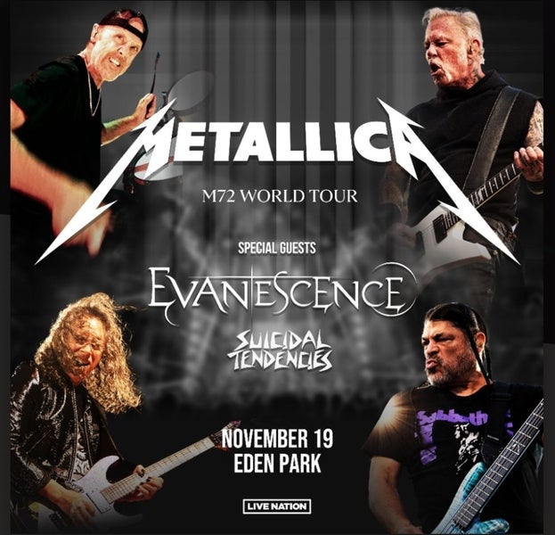 2x Metallica General admission front standing tickets GA164436727693953110