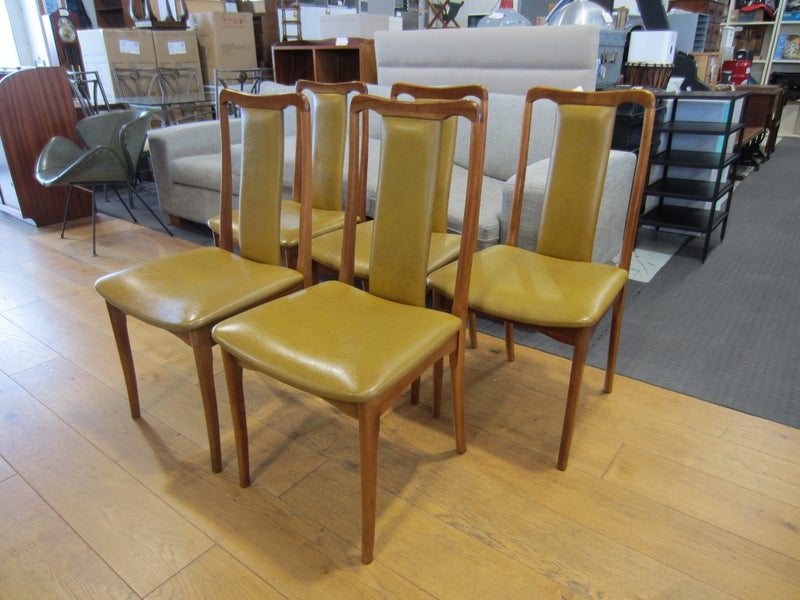 5 x Mid Century Teak Dining Chairs Carousel 2