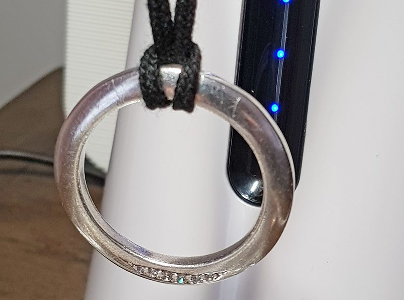 7gram Stg Silver Pendant Ring with Cubic Zirconia Carousel 1