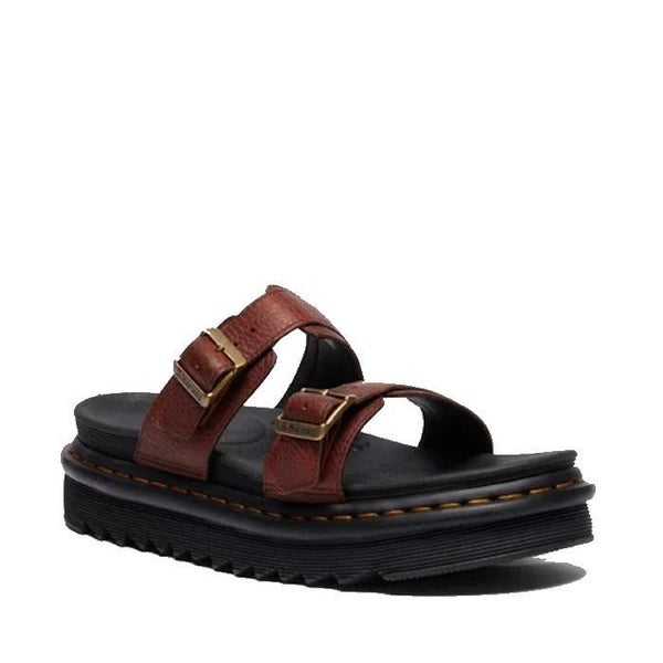 Dr Martens Myles Cashew Ambassador Brown Leather Sandal Carousel 1