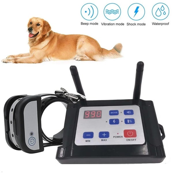 UPGRADED 2 IN 1 Wireless Electronic Pet Dog Fence &Training Collar Carousel 2