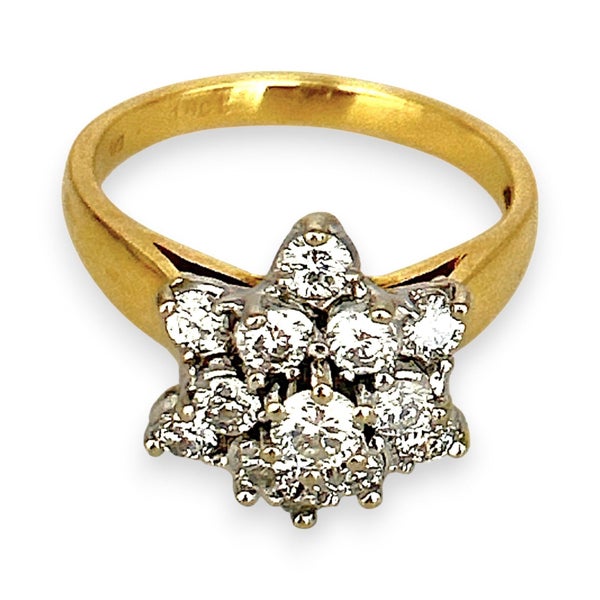 NZGD | 18ct Gold Golden Bloom Diamond Ring Valuation: $8,000 Carousel 2