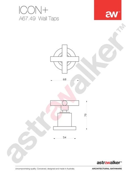 Astra Walker Icon + Wall Tap Set | Brushed Platinum Carousel 2