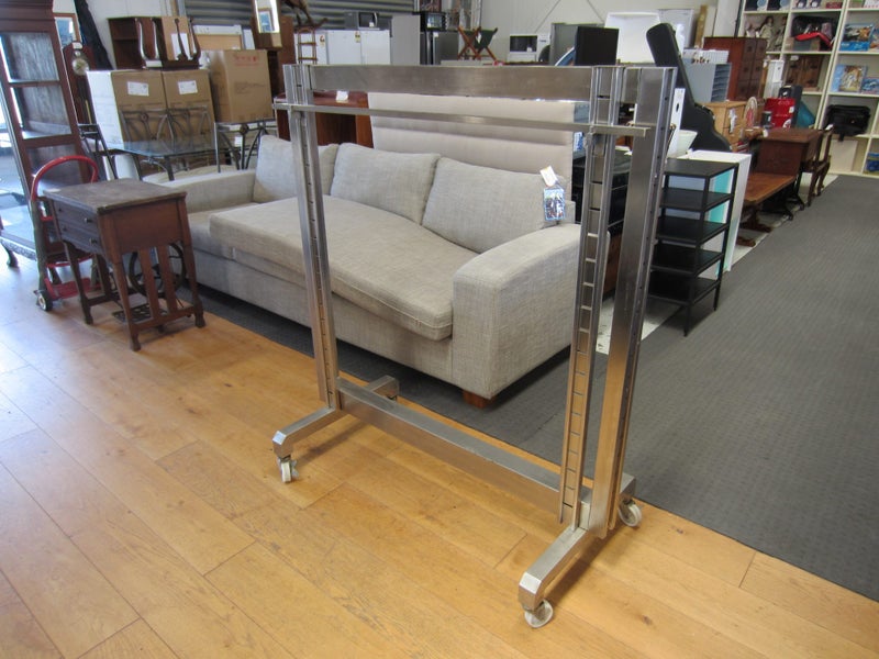 Stainless Steel Garment Rack on Lockable Castors Carousel 2
