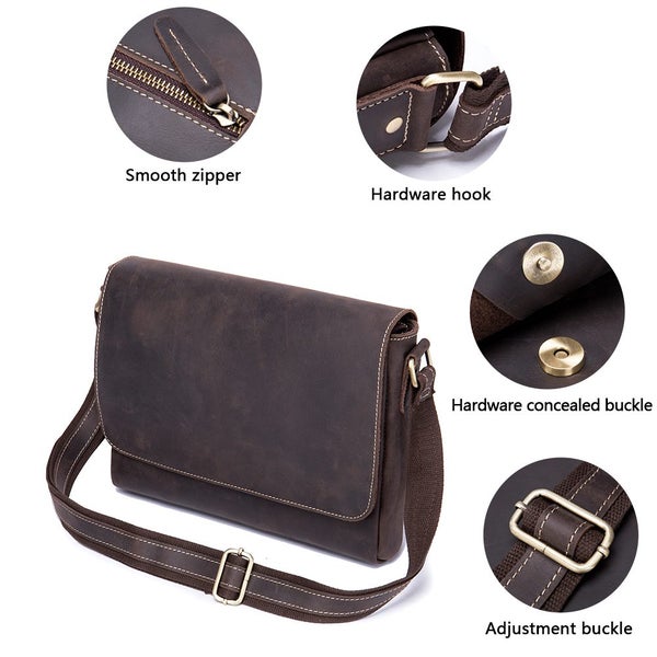 Full Grain Shoulder Messenger Bag Leather Men64607995557121111