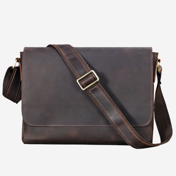 Full Grain Shoulder Messenger Bag Leather Men64607995557121110