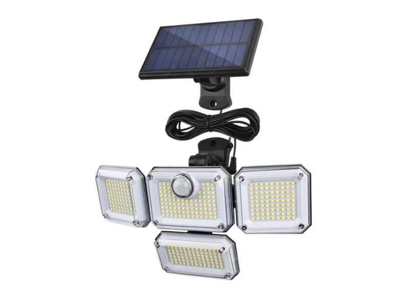 4-Headed Outdoor Solar Motion Sensor Light (333 LED) Carousel 1