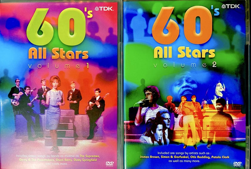 60’s All Stars Music Videos Vol. 1&2 DVD Set Carousel 1