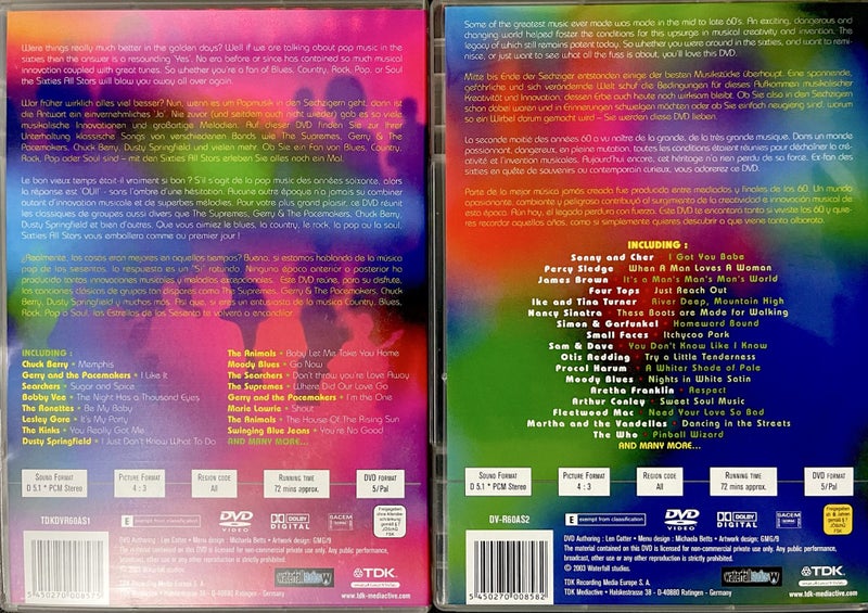 60’s All Stars Music Videos Vol. 1&2 DVD Set Carousel 2