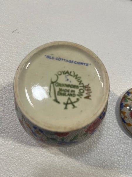 Royal Winton Lidded Mustard Pot Carousel 2