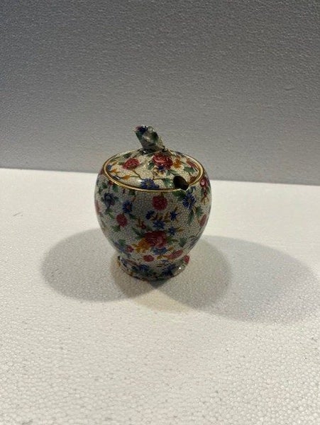 Royal Winton Lidded Mustard Pot Carousel 6