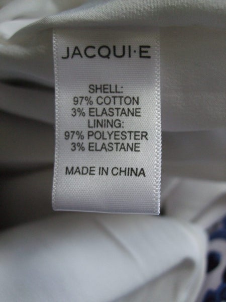 Jacquie.E Blue & White Cotton Skirt Sz 14 Carousel 5