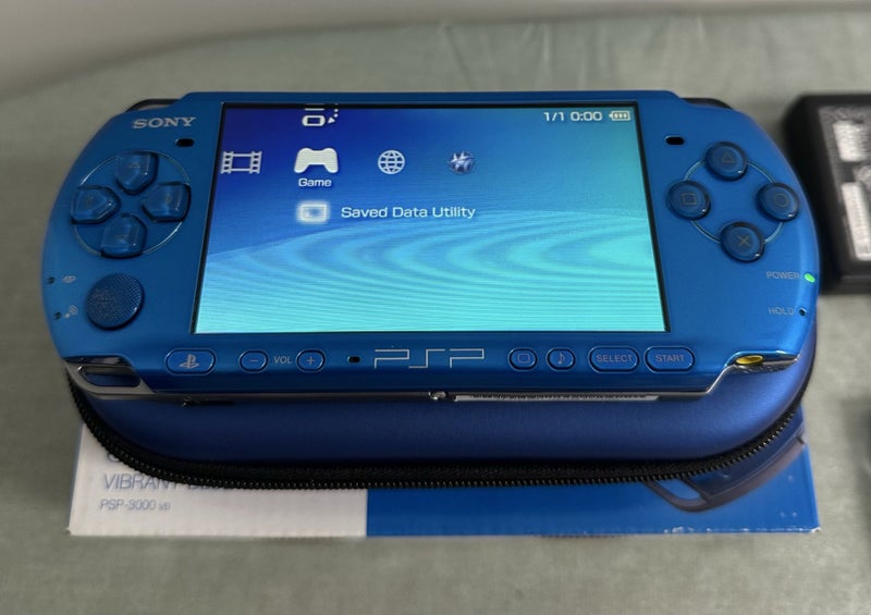 PSP 3000 – Carnival Blue | 64GB | Fully Set Up | Open boxed64443174738179111