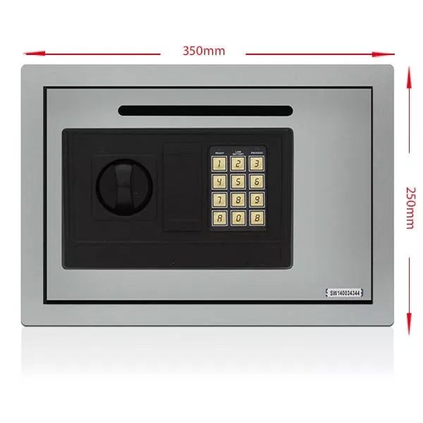 Personal Electronic Security Safe Box Access Safes Home Office 25cm WHITE Carousel 2