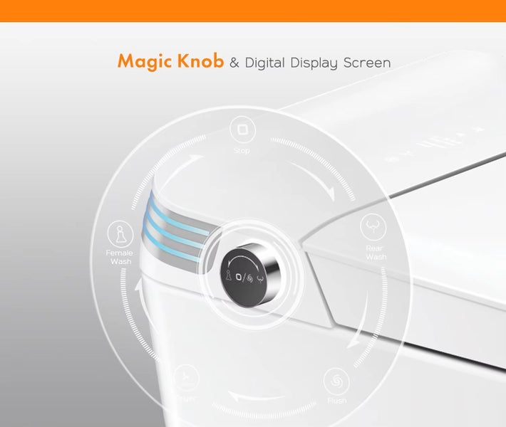 One Piece Intelligent Electric Smart Toilet Carousel 20