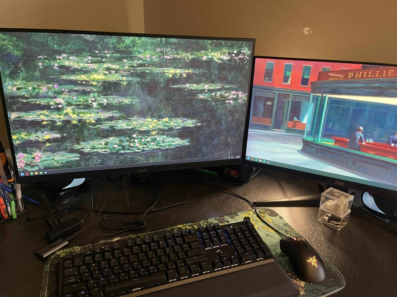 Gaming PC + Monitor setup64448986352131110