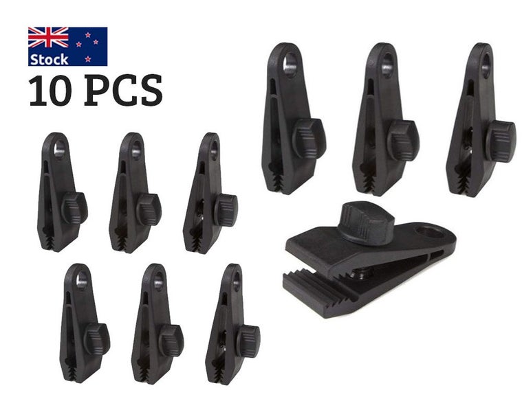 Tarp Clamp Clips Heavy Duty Lock Grip 10Pcs - (NZ CLEARANCE) Carousel 1