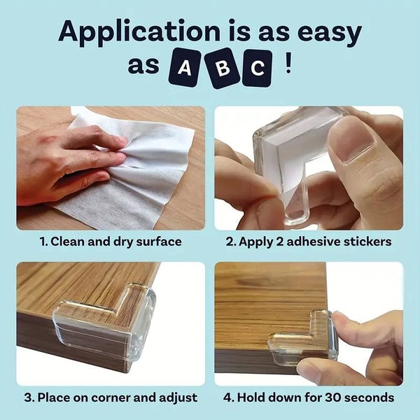 20x Table Desk Edge Corner Protector Corner Guards Cushion For Baby Children ... Carousel 2