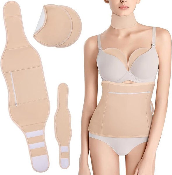 Reusable Castor Oil Pack Waist Belt Neck Wrap Breast Pads Set Carousel 2