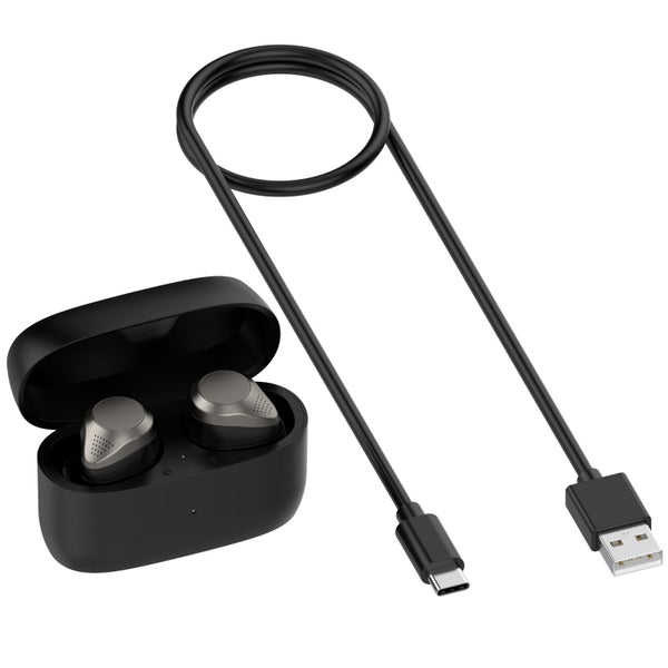 USB Charging Case Earbuds Charger Box Black for Jabra Elite 5 True Wireless E...