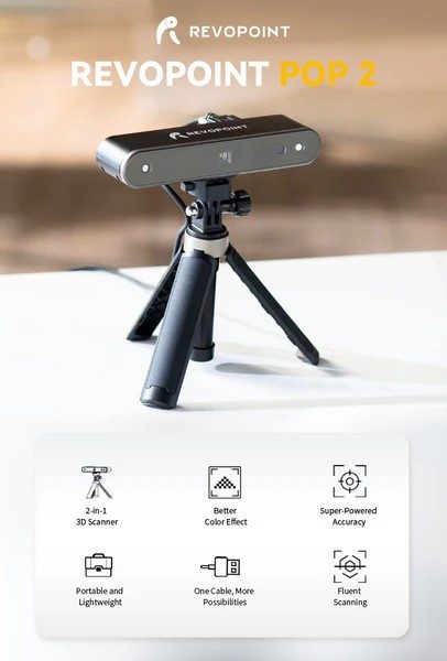 Revopoint Pop2 Handheld 3D Scanner Carousel 1