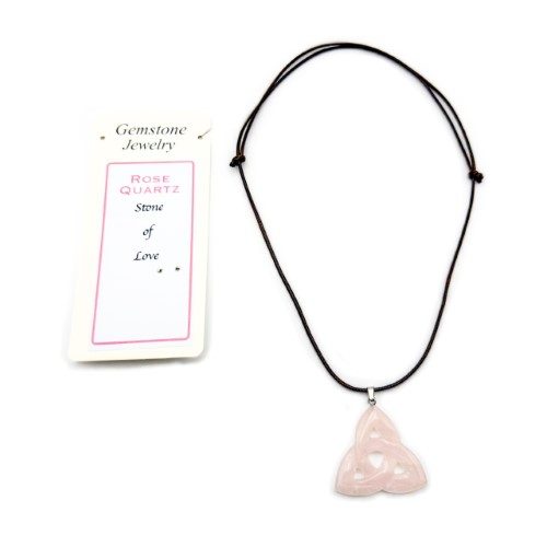 Pendant - Rose Quartz Triquetra Carousel 1