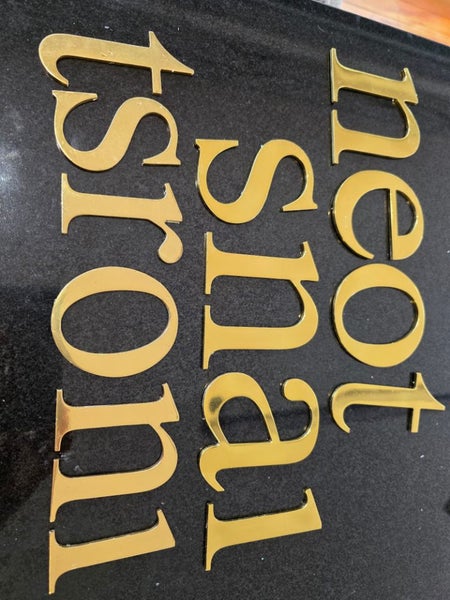 Quality Brass Letters Carousel 2