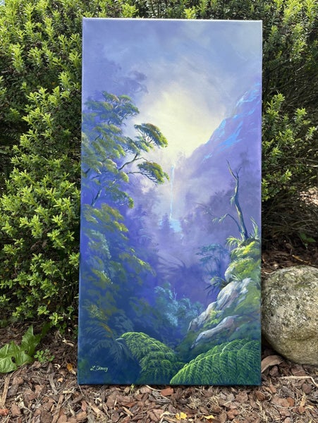 Original oil Painting by NZ Artist Linelle Stacey Carousel 1