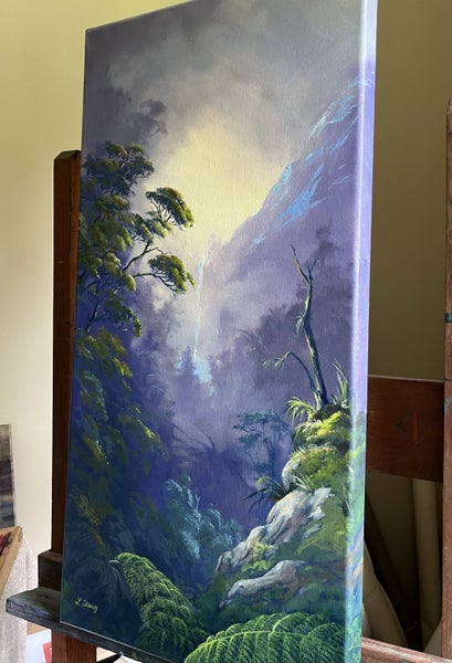 Original oil Painting by NZ Artist Linelle Stacey Carousel 2