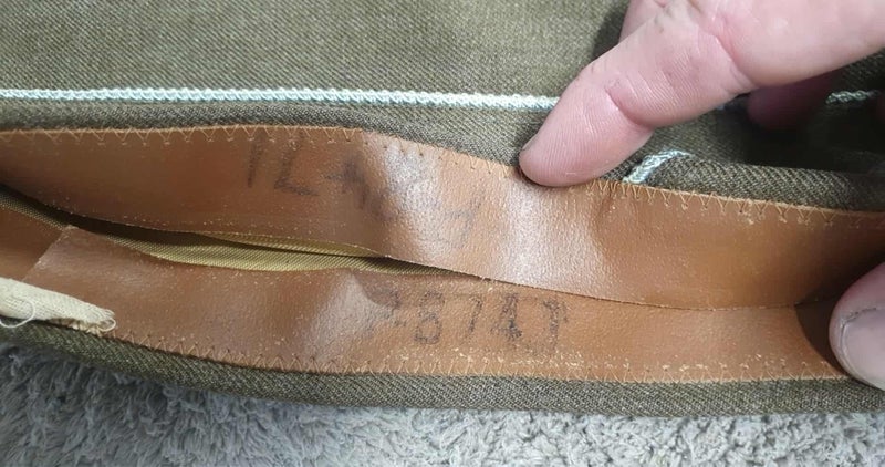 Original US WW2 Paratrooper Garrison cap with Sterling silver wings. Carousel 6