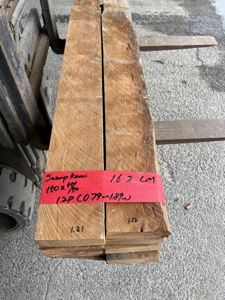 16.2 LM 150×50 mm solid Ancient Swamp Kauri Timber Lot64450474585346110