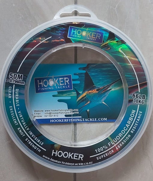 NEW: 30kg/66lb - 100% Japanese Fluorocarbon Leader - 50m Spool Carousel 1