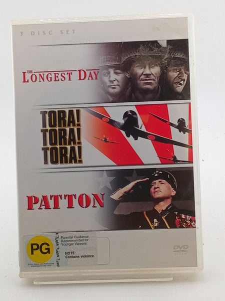Longest Day The/ Patton/ Tora. Tora. Tora [DVD] by64528357653634110
