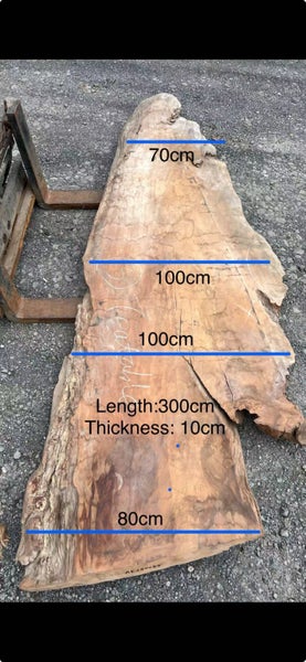 AK250055 Ancient Swamp Kauri Stump Burl Slab – 300 × 100/80/70 × 10 cm64451034765953110