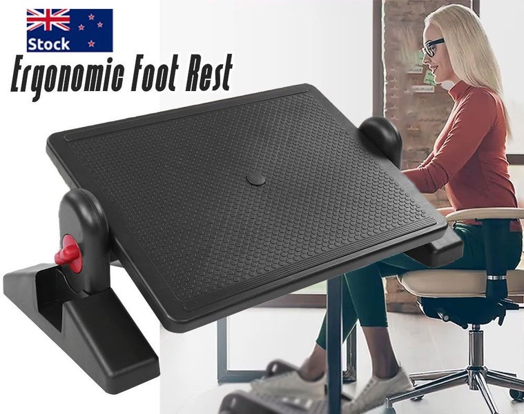 Ergonomic Footrest | Comfortable Foot Stool | - Black - NEW *IN STOCK* Carousel 1