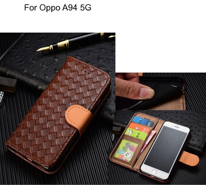 Oppo A94 5G case Leather Wallet Case Cover Carousel 1